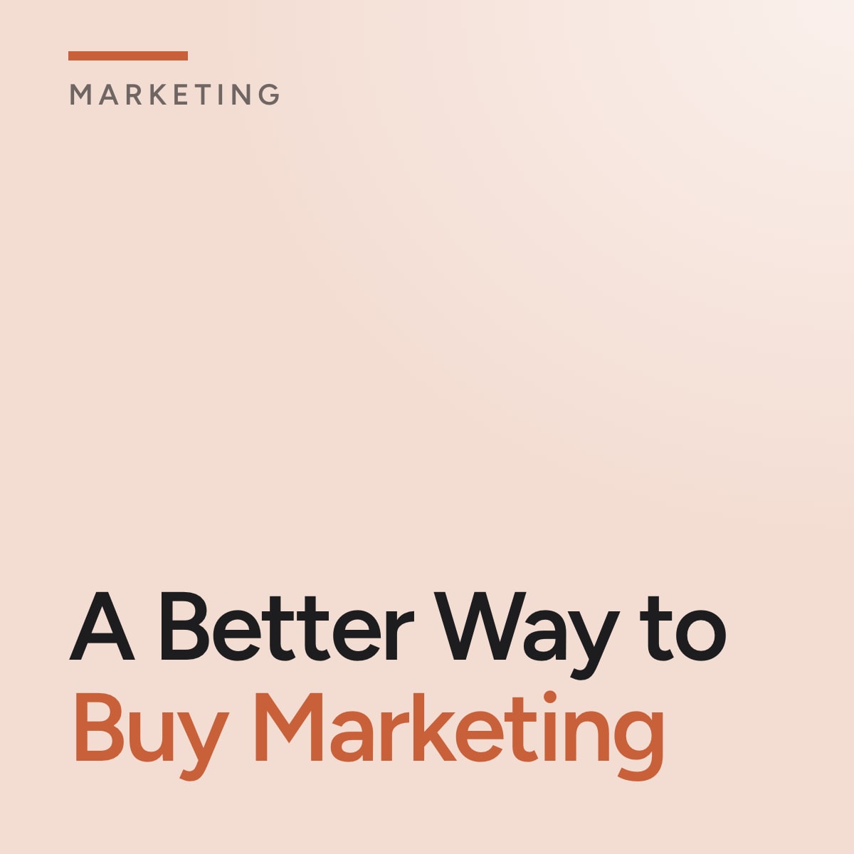Journal cover reading A Better Way to Buy Marketing