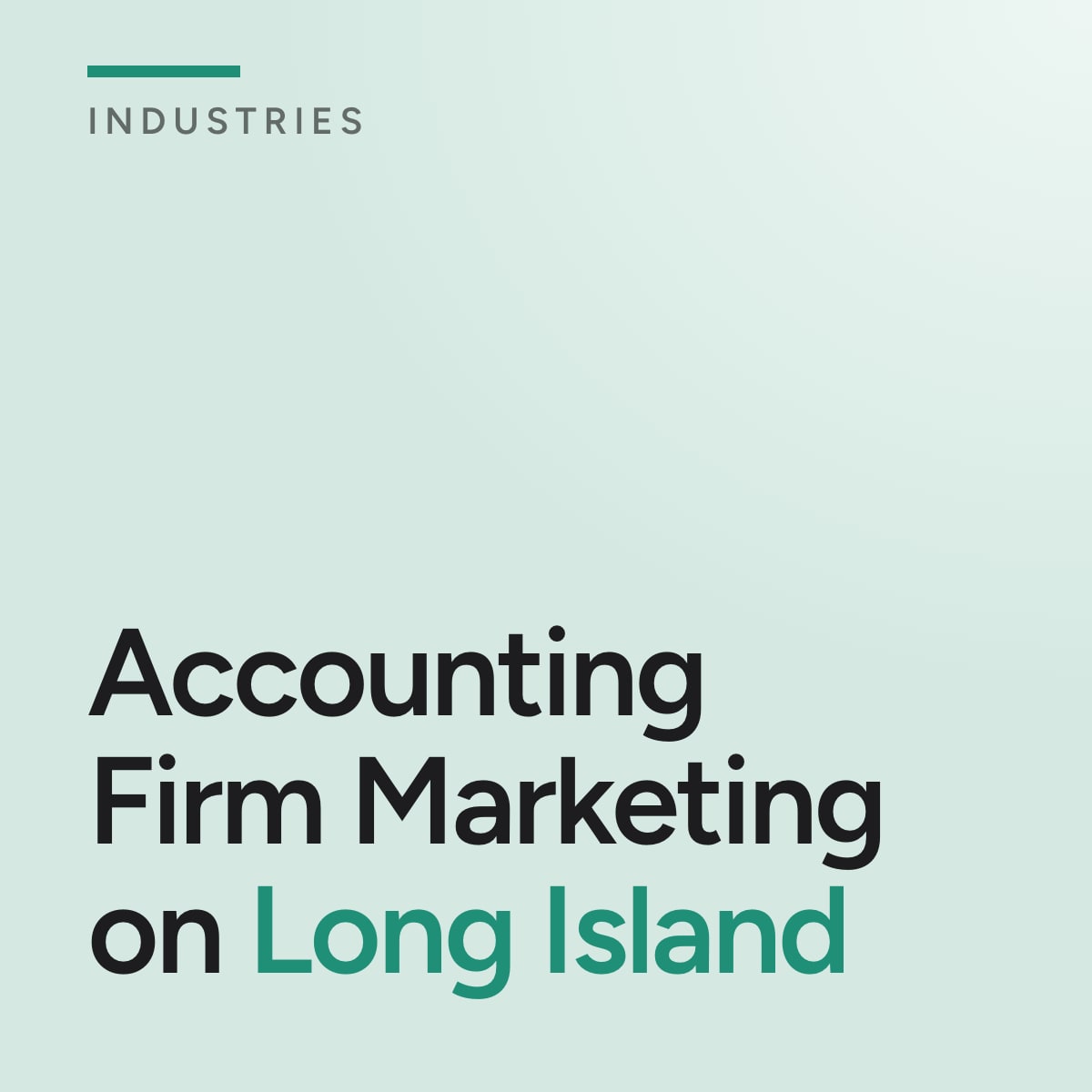 Journal cover reading Accounting Firm Marketing on Long Island