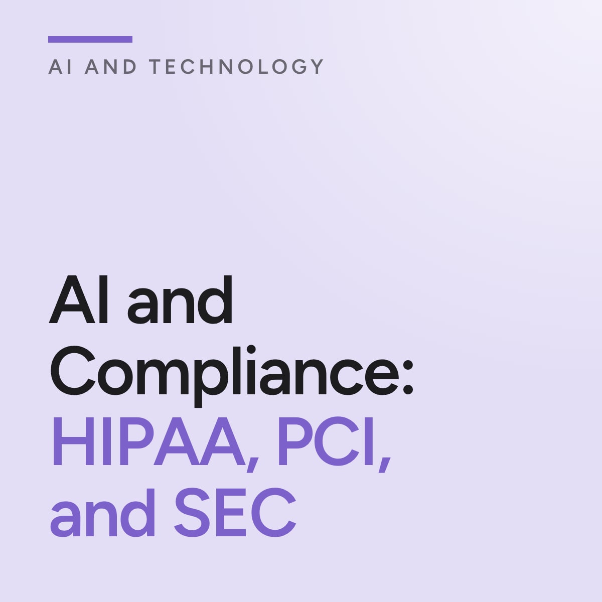 Journal cover reading AI and Compliance: HIPAA, PCI, and SEC