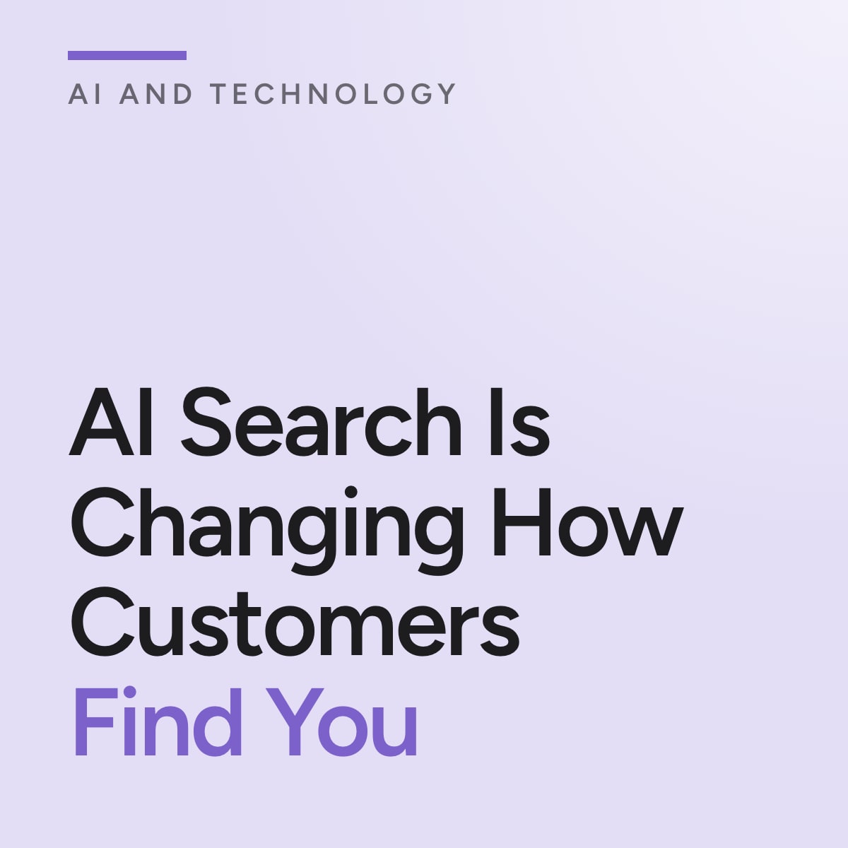 Journal cover reading AI Search Is Changing How Customers Find You