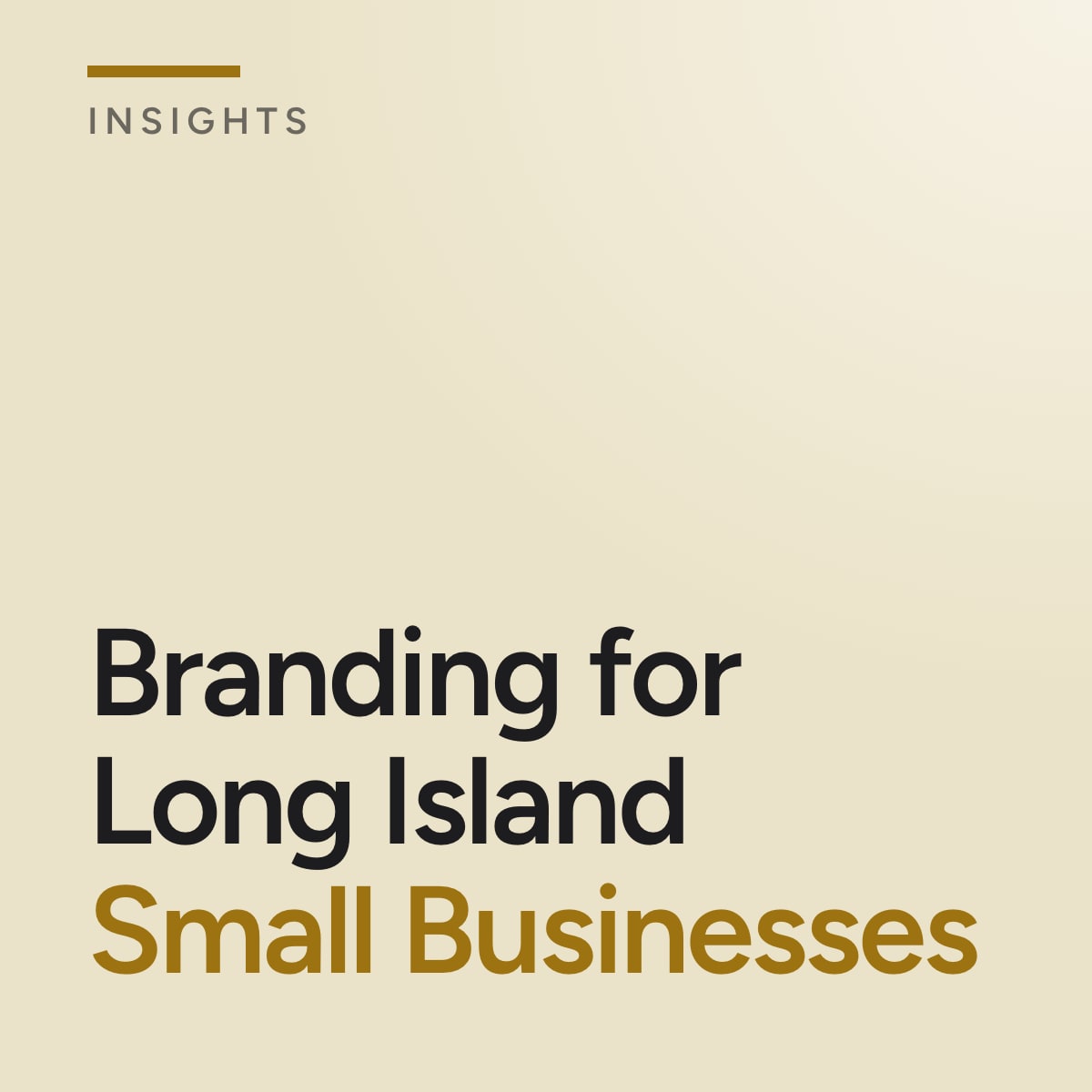Journal cover reading Branding for Long Island Small Businesses