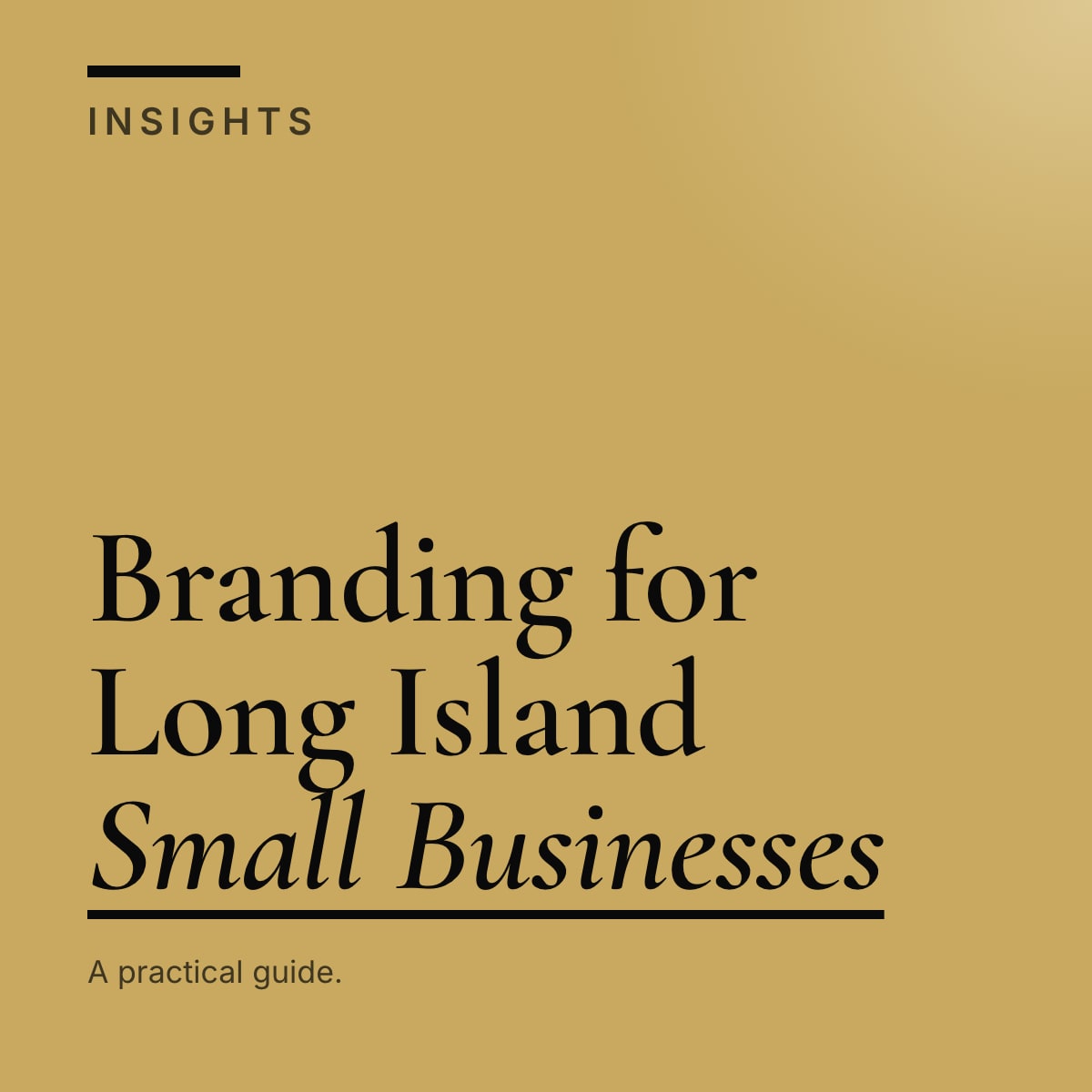 Journal cover reading Branding for Long Island Small Businesses