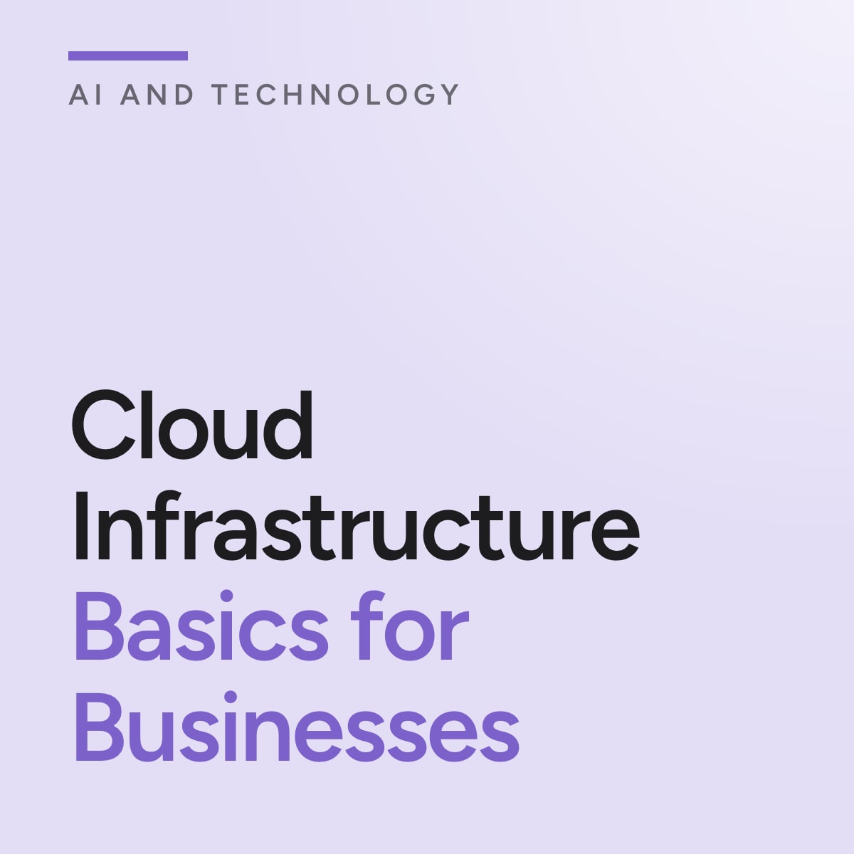 Journal cover reading Cloud Infrastructure Basics for Businesses