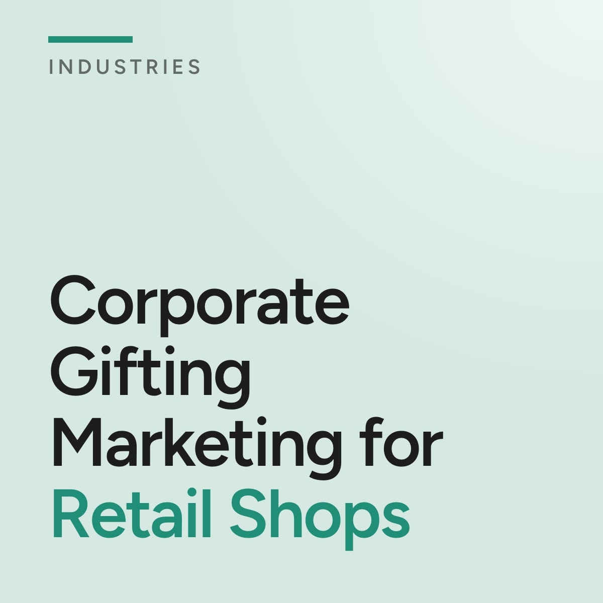 Journal cover reading Corporate Gifting Marketing for Retail Shops