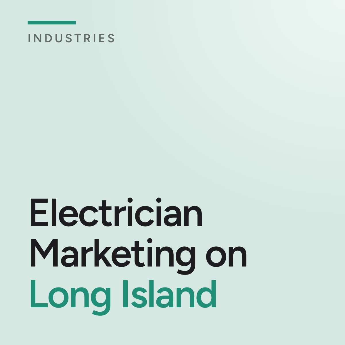 Journal cover reading Electrician Marketing on Long Island