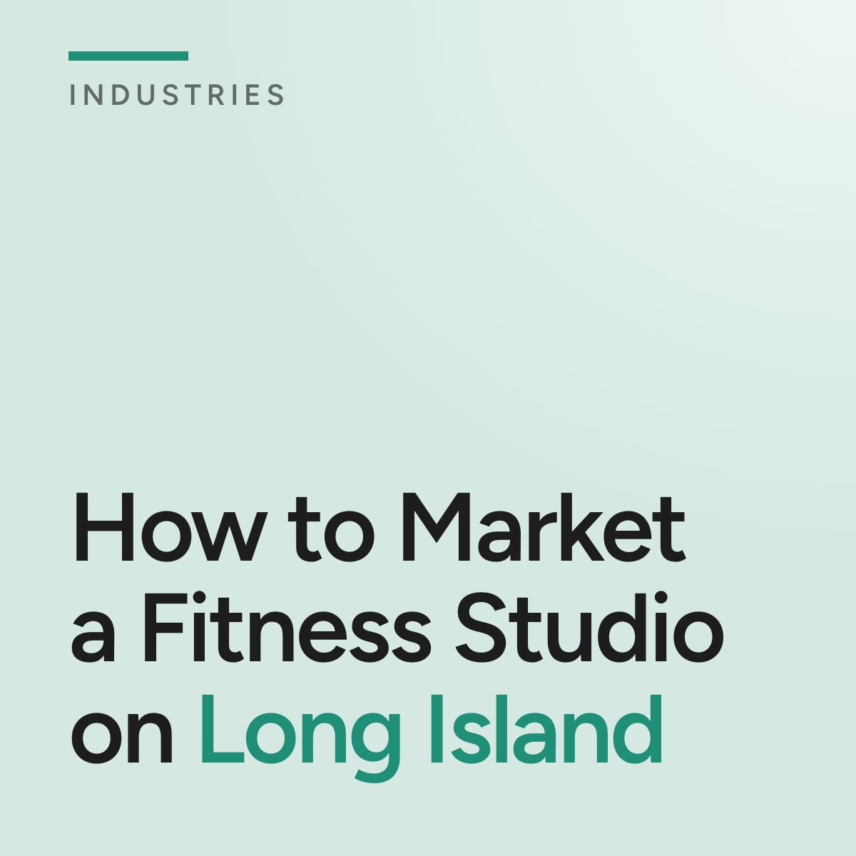Journal cover reading How to Market a Fitness Studio on Long Island