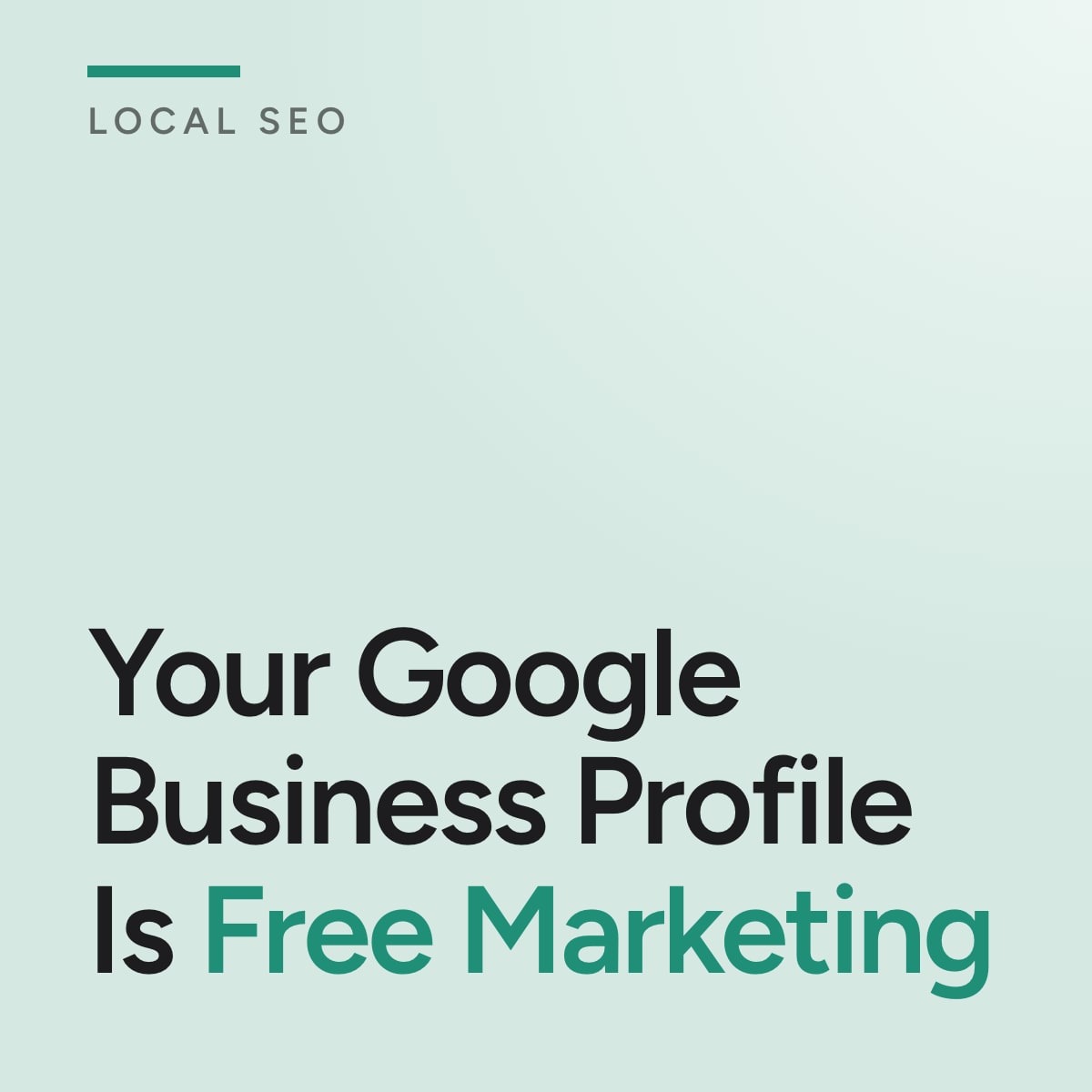 Journal cover reading Your Google Business Profile Is Free Marketing