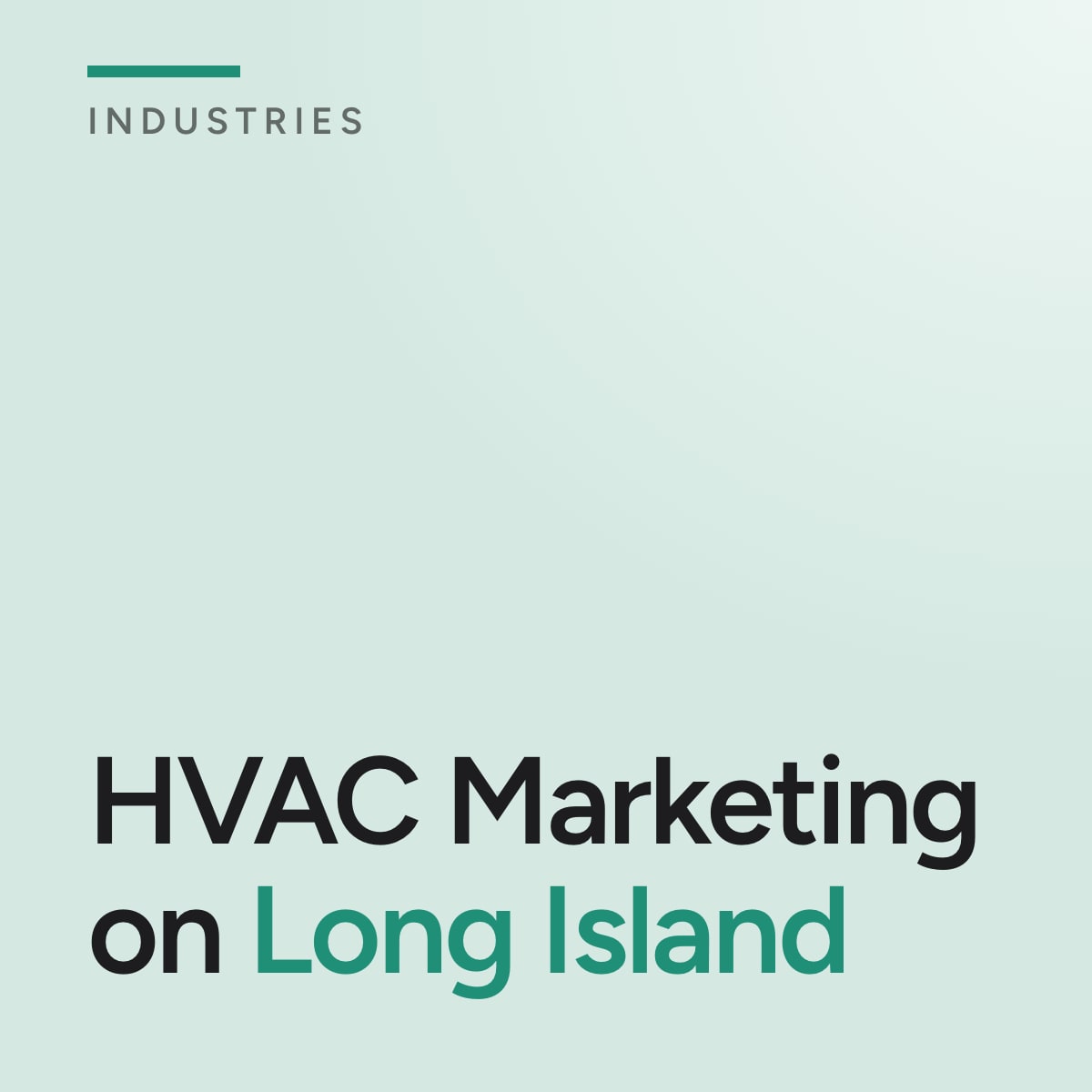 Journal cover reading HVAC Marketing on Long Island