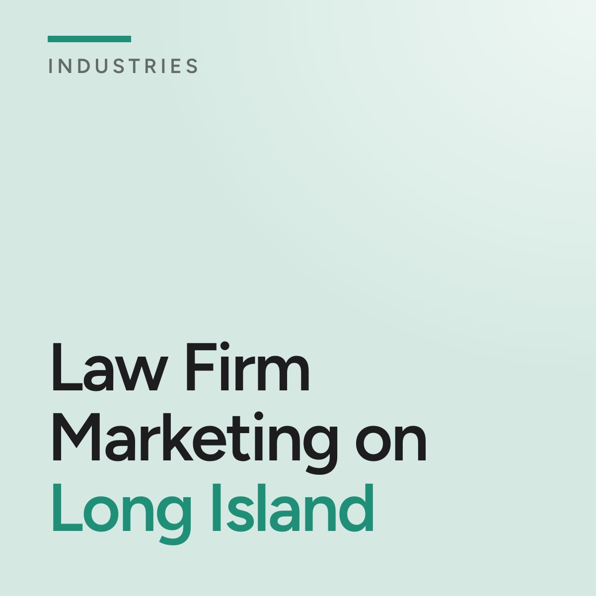 Journal cover reading Law Firm Marketing on Long Island