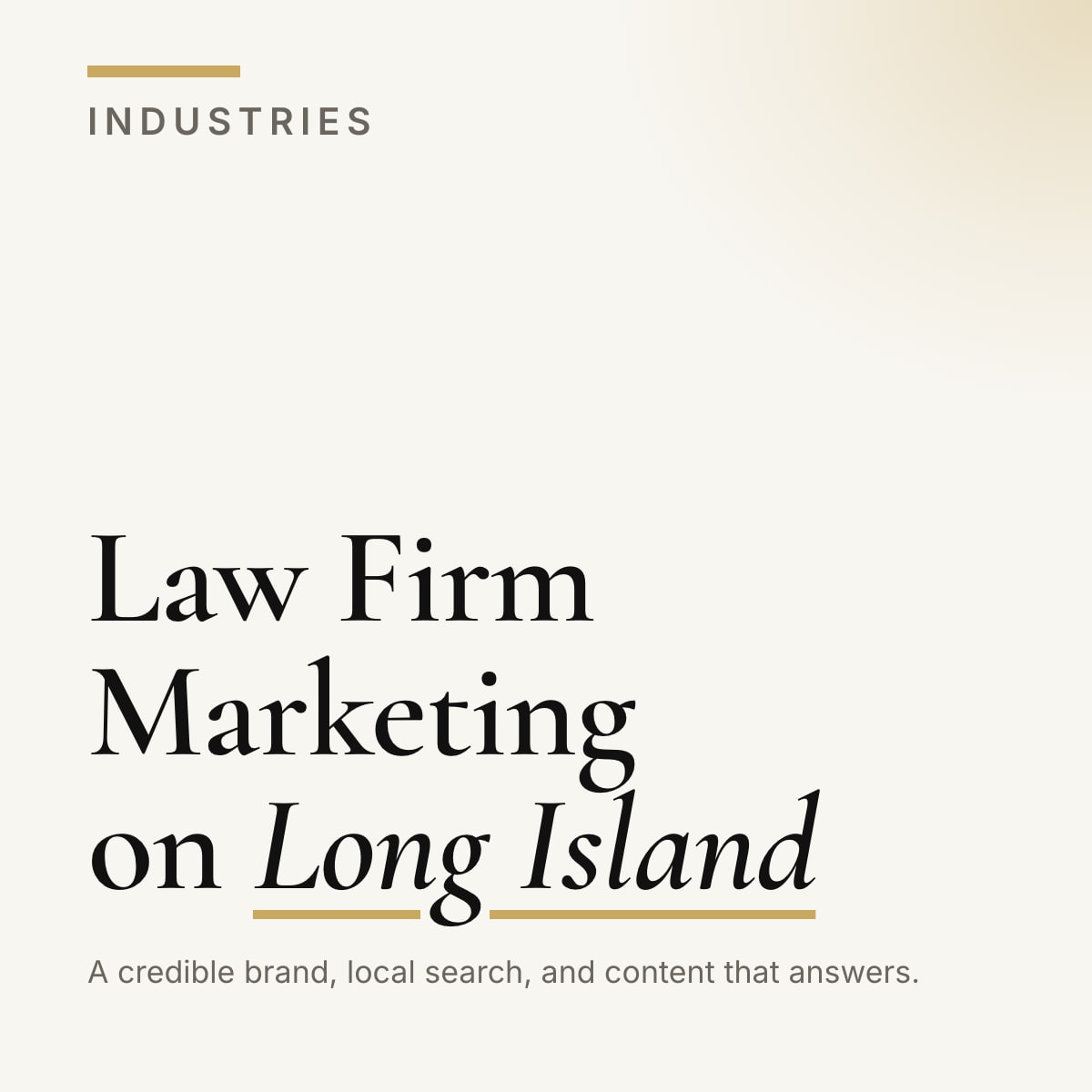 Journal cover reading Law Firm Marketing on Long Island