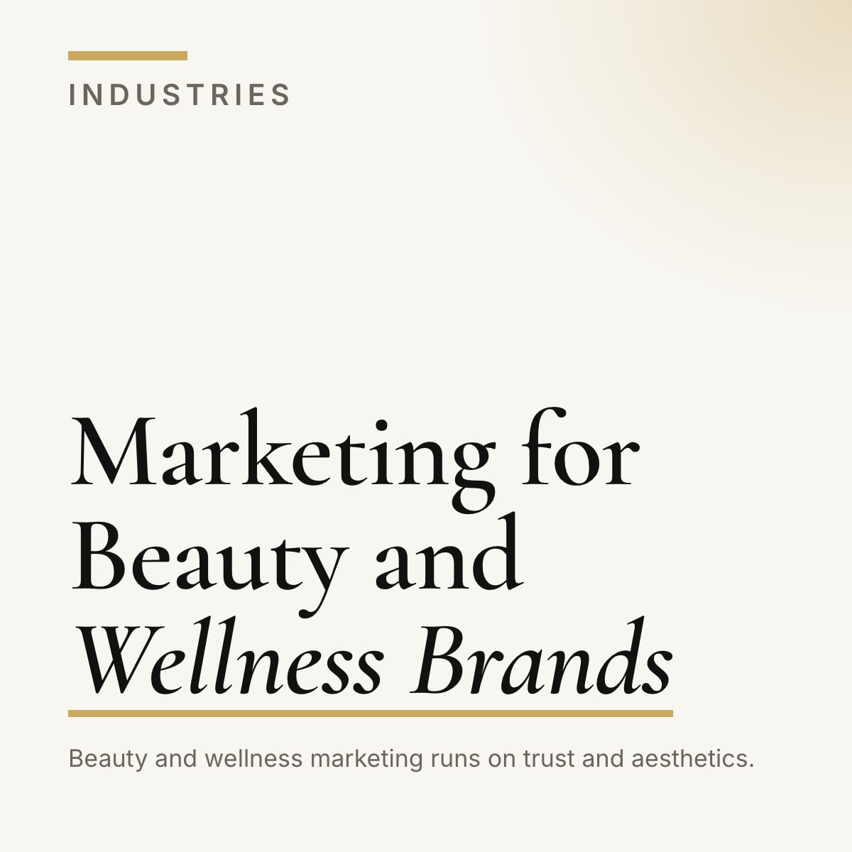 Journal cover reading Marketing for Beauty and Wellness Brands