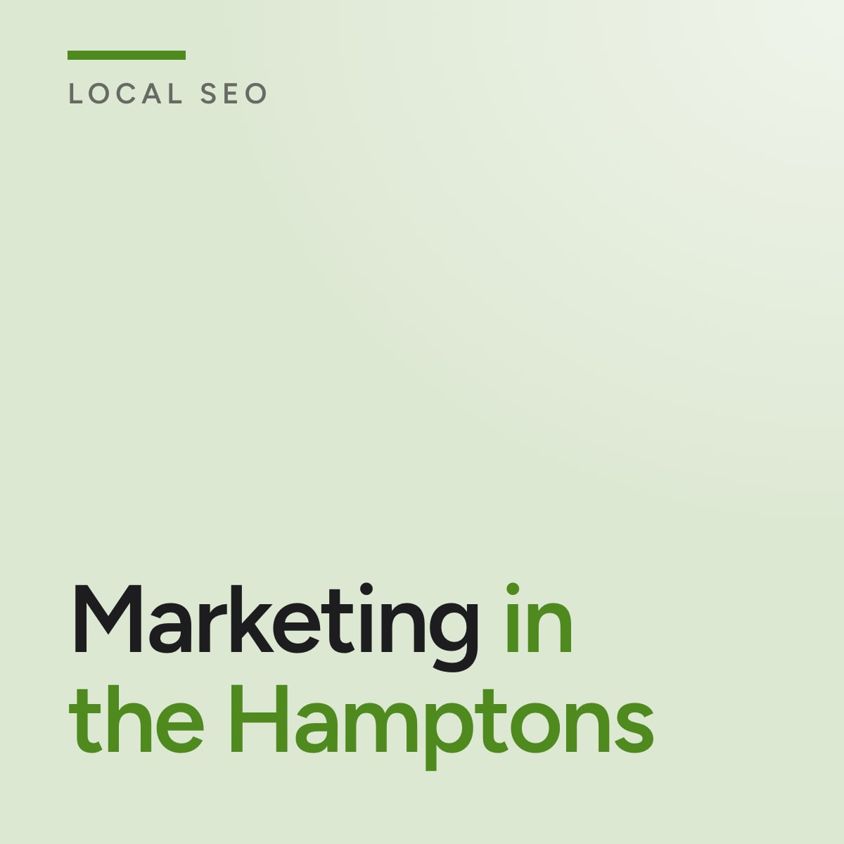 Journal cover reading Marketing in the Hamptons