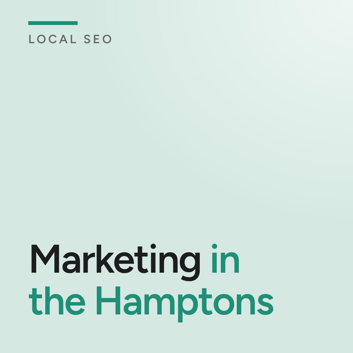 Journal cover reading Marketing in the Hamptons