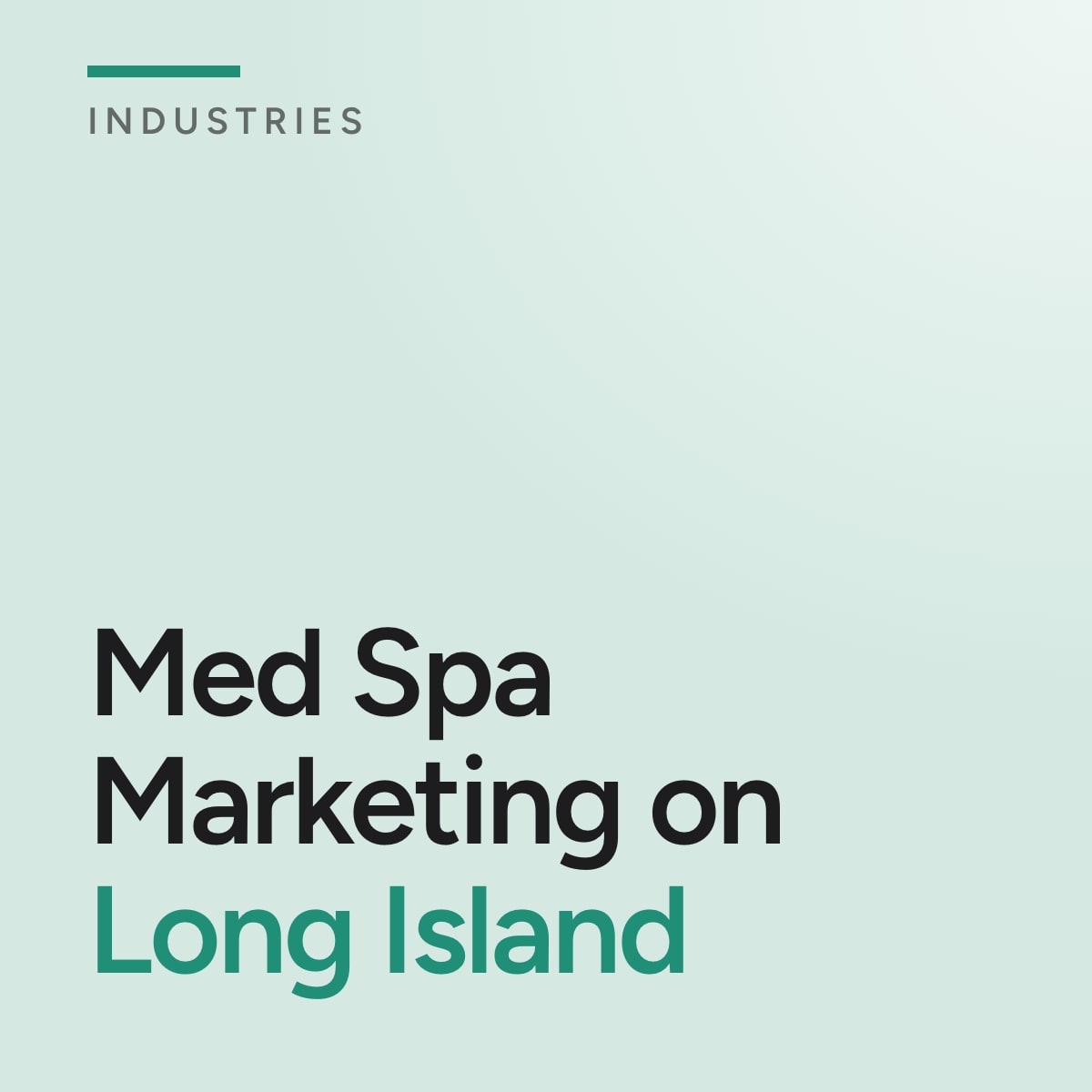 Journal cover reading Med Spa Marketing on Long Island