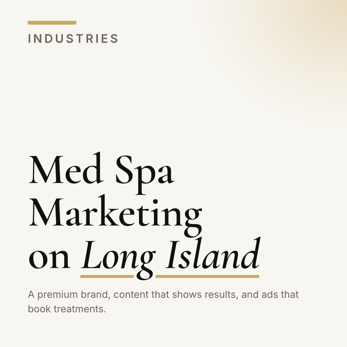 Journal cover reading Med Spa Marketing on Long Island