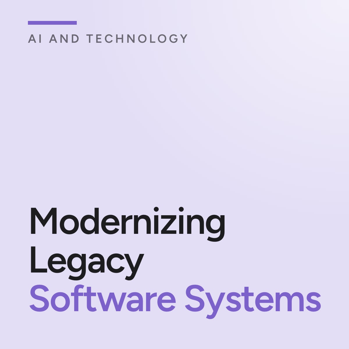 Journal cover reading Modernizing Legacy Software Systems
