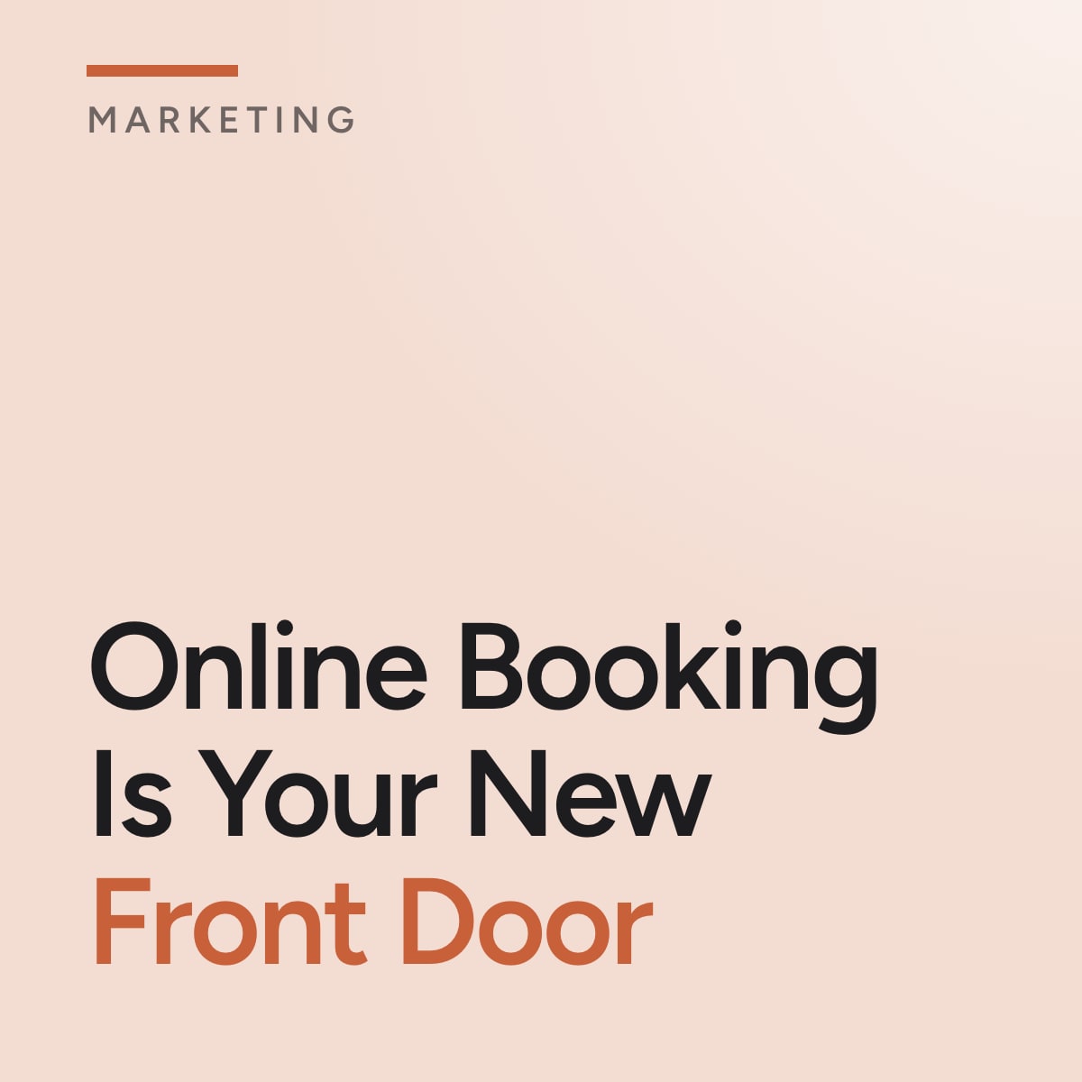 Journal cover reading Online Booking Is Your New Front Door