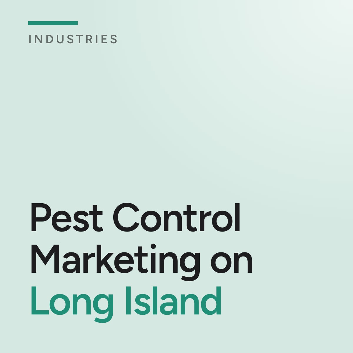Journal cover reading Pest Control Marketing on Long Island