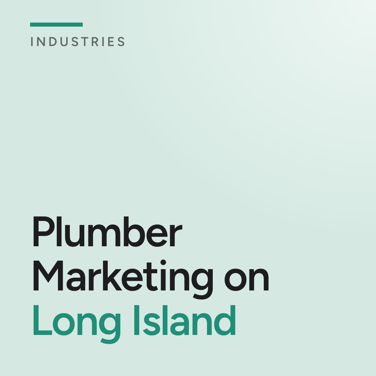Journal cover reading Plumber Marketing on Long Island