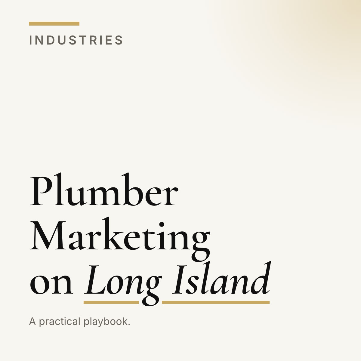 Journal cover reading Plumber Marketing on Long Island