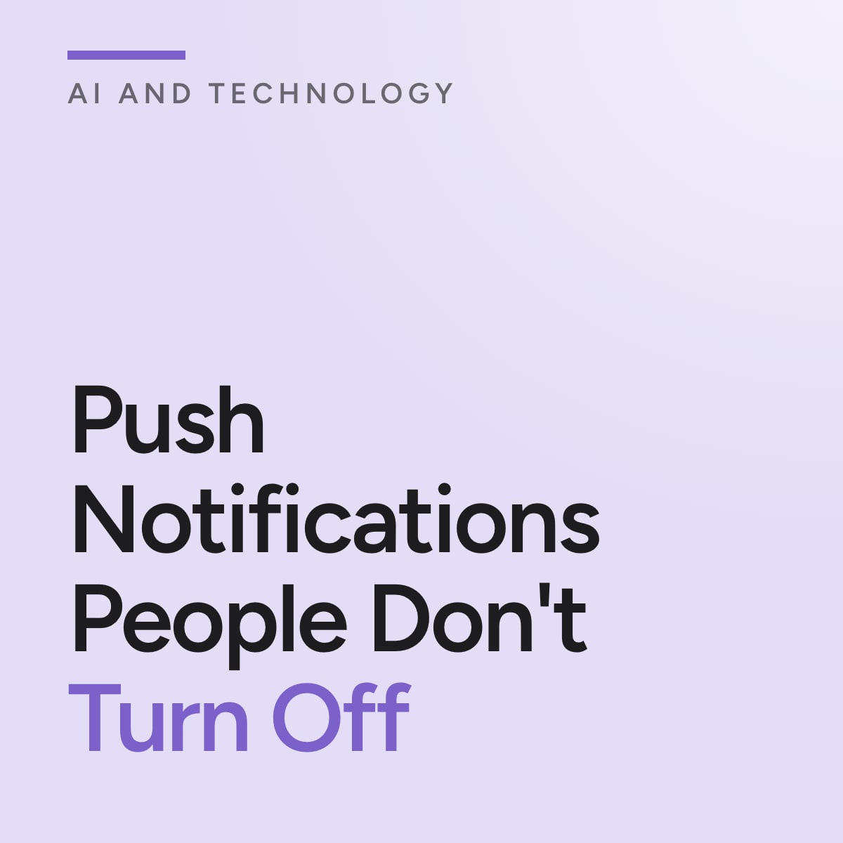 Journal cover reading Push Notifications People Don't Turn Off