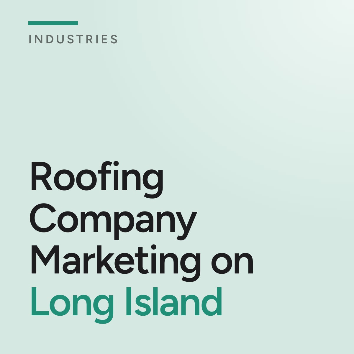 Journal cover reading Roofing Company Marketing on Long Island