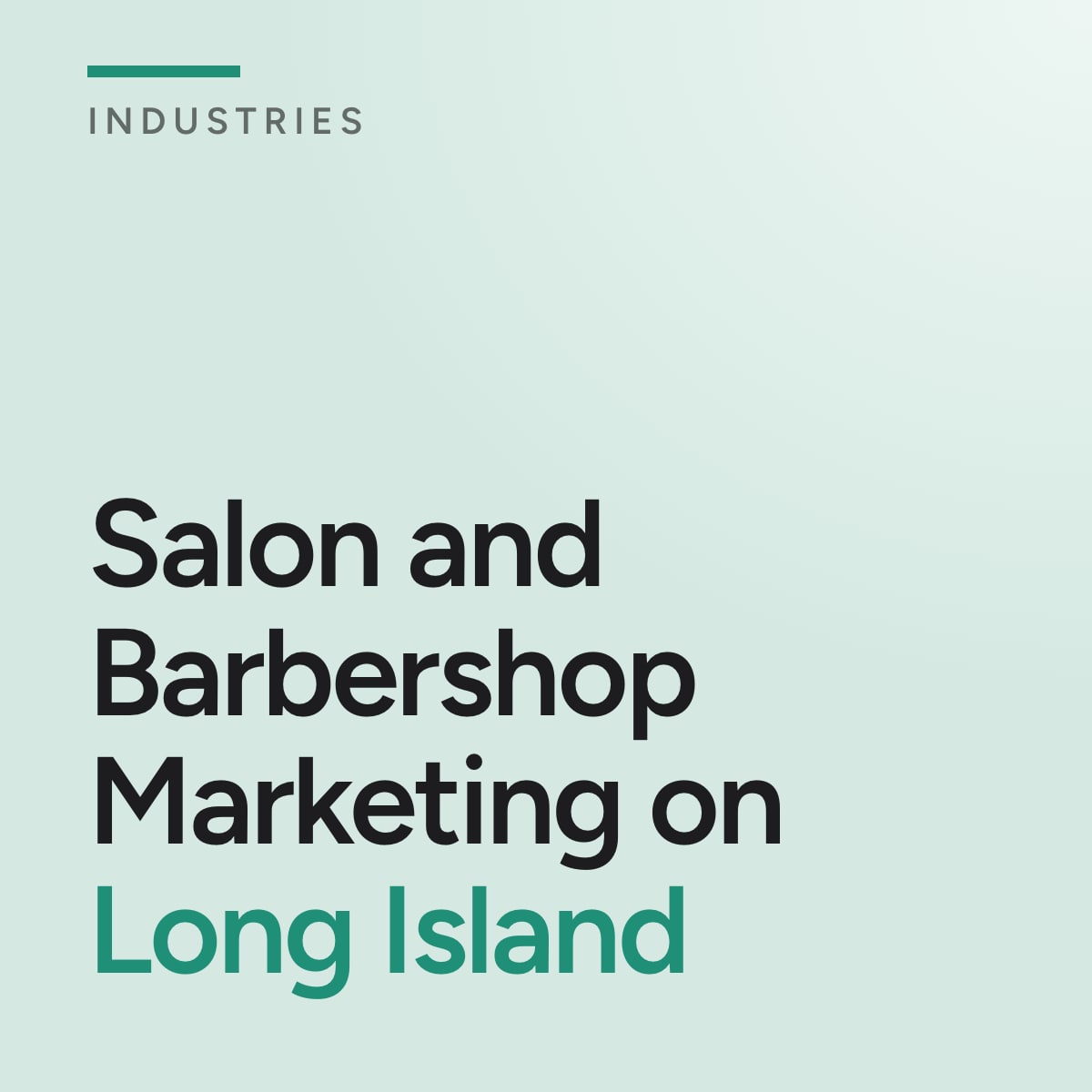 Journal cover reading Salon and Barbershop Marketing on Long Island