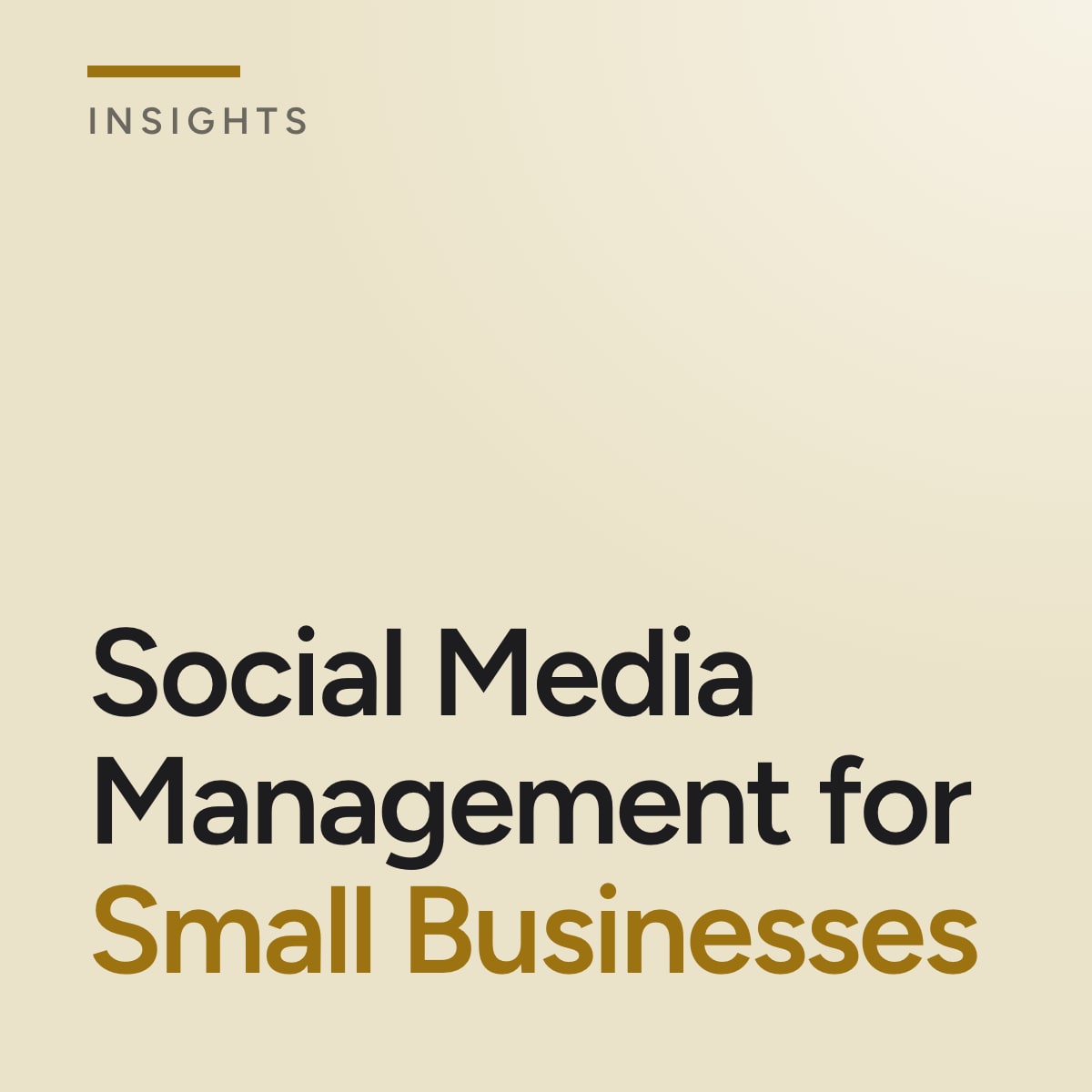 Journal cover reading Social Media Management for Small Businesses