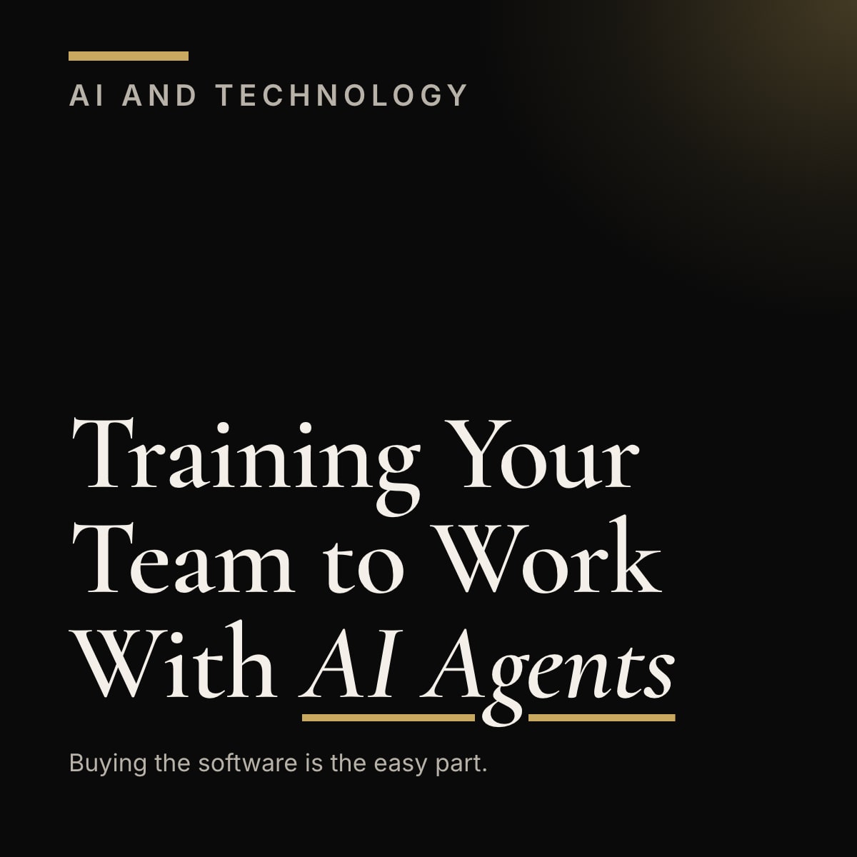 Journal cover reading Training Your Team to Work With AI Agents
