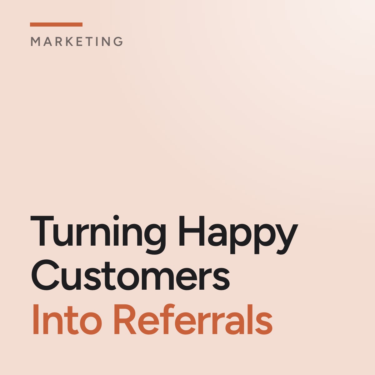 Journal cover reading Turning Happy Customers Into Referrals