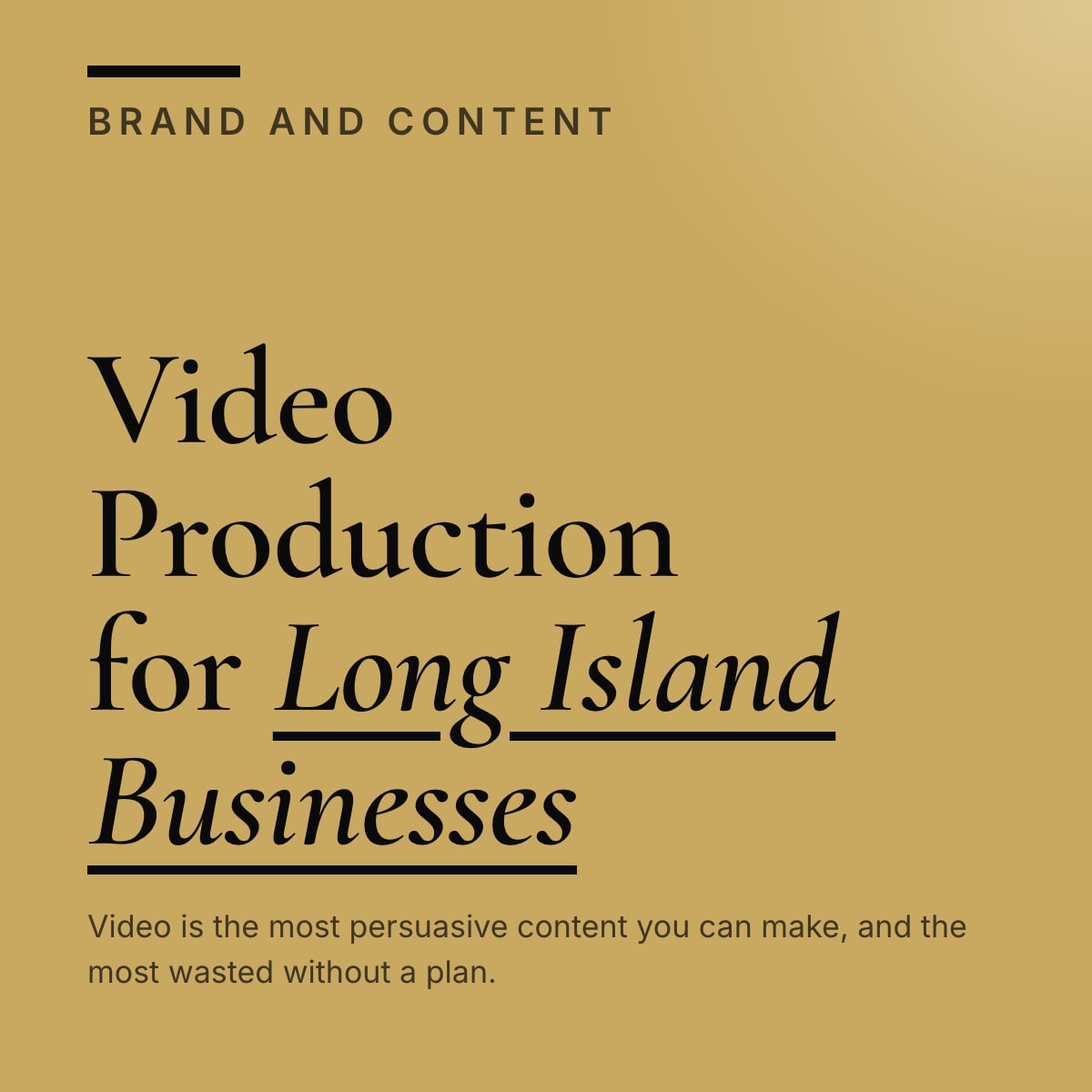 Journal cover reading Video Production for Long Island Businesses