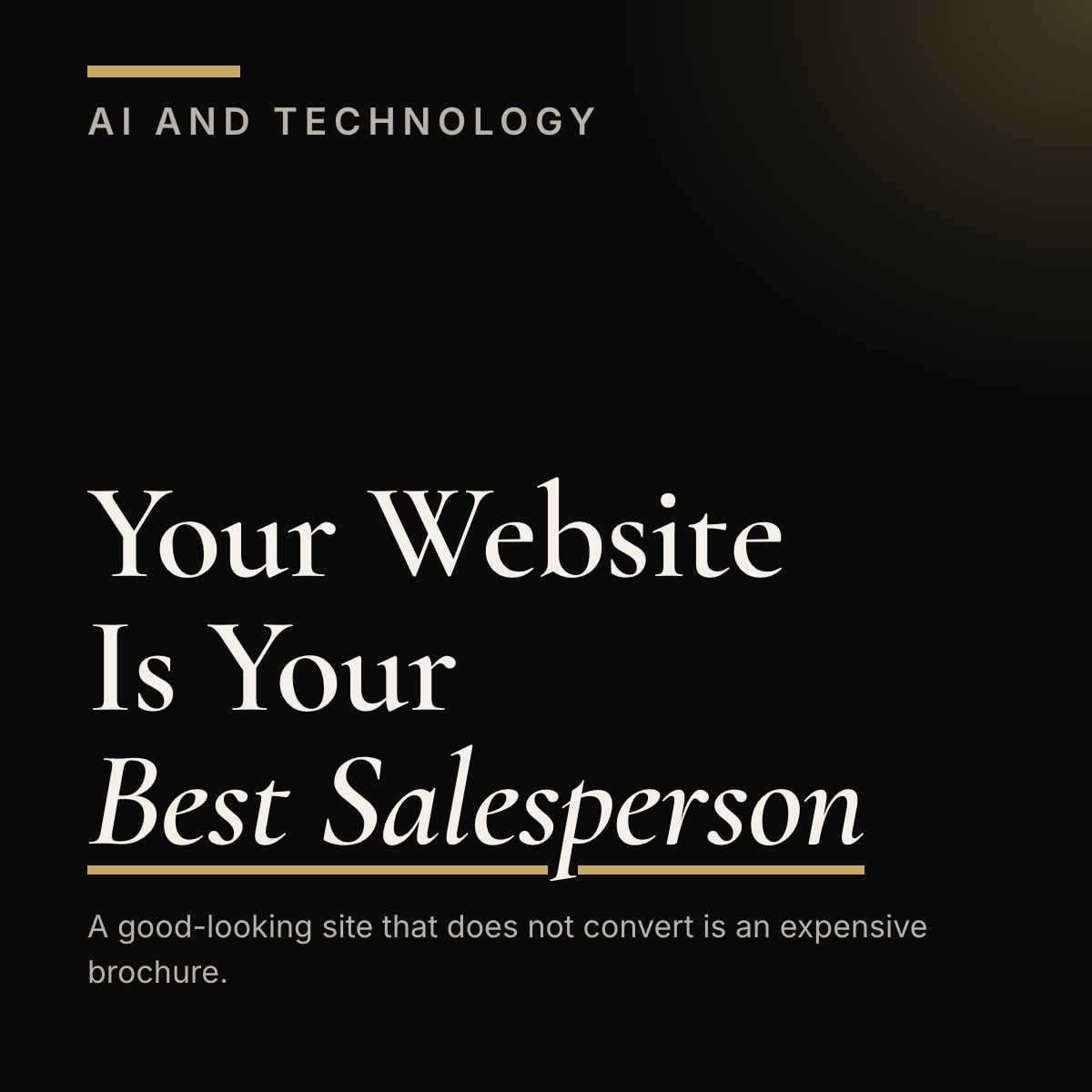 Journal cover reading Your Website Is Your Best Salesperson