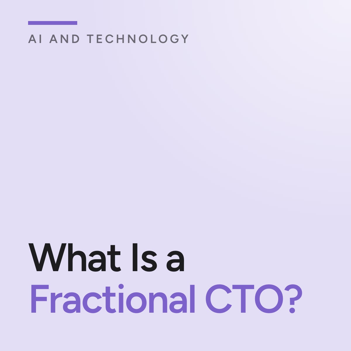 Journal cover reading What Is a Fractional CTO?