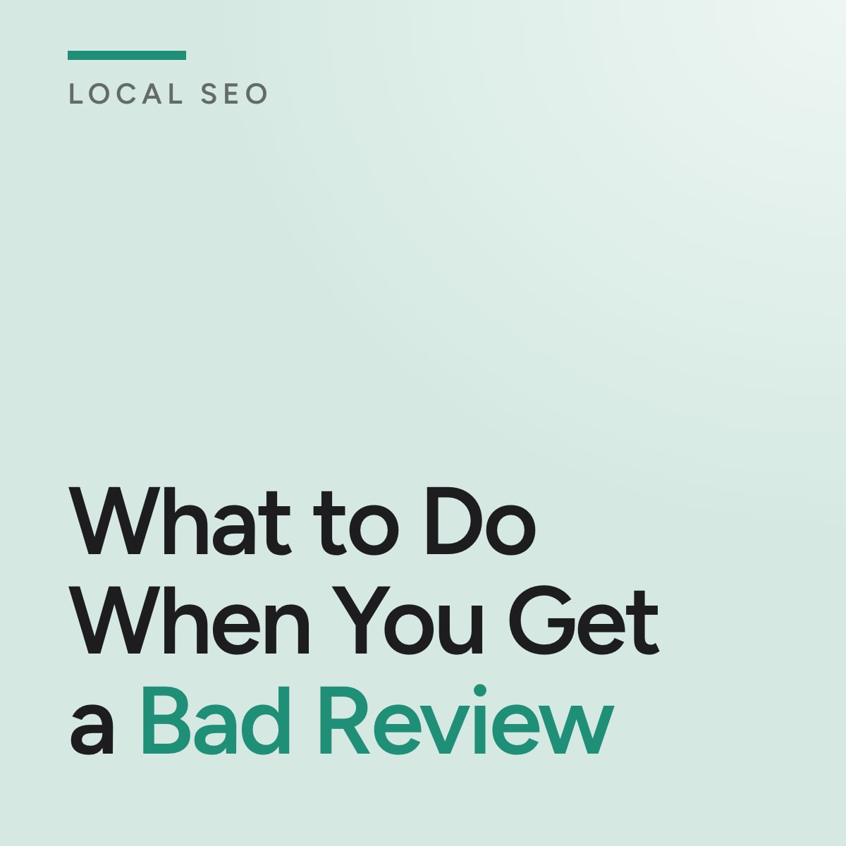 Journal cover reading What to Do When You Get a Bad Review