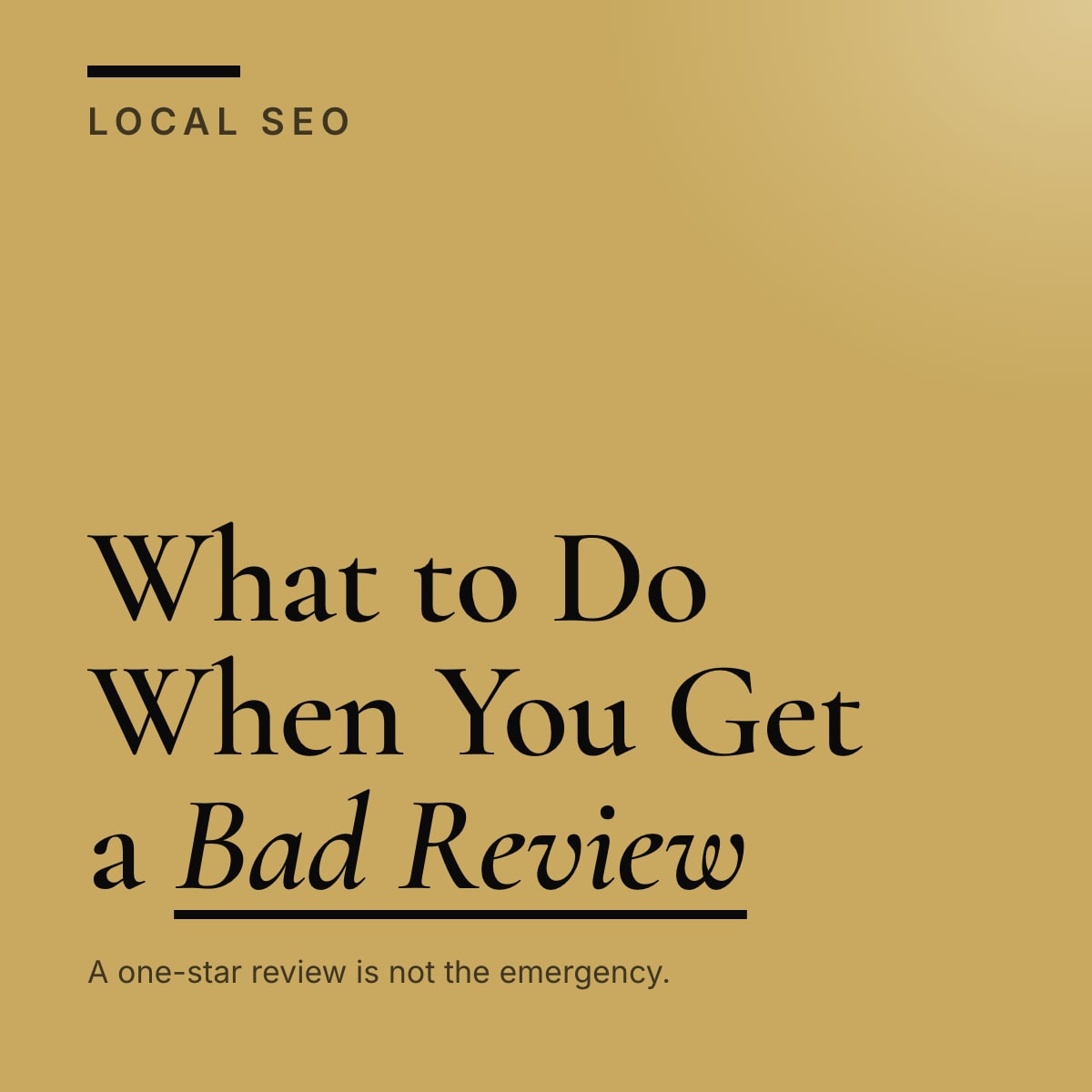 Journal cover reading What to Do When You Get a Bad Review