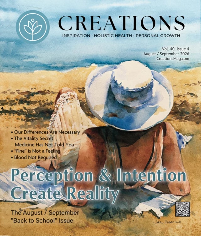 Cover of the August / September 2026 issue of Creations Magazine, the 40th anniversary volume.